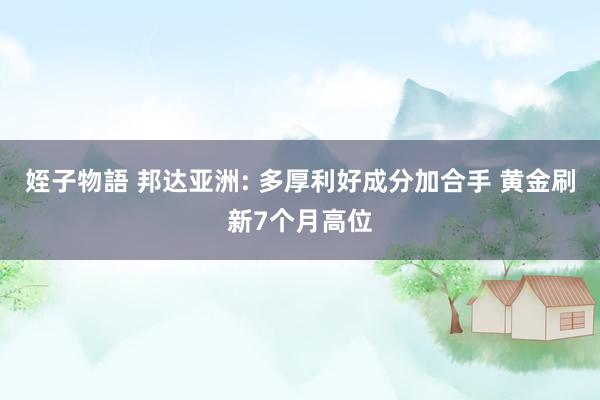 姪子物語 邦达亚洲: 多厚利好成分加合手 黄金刷新7个月高位