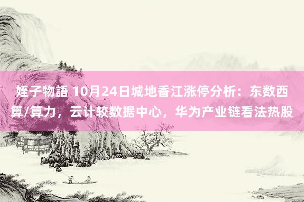 姪子物語 10月24日城地香江涨停分析：东数西算/算力，云计较数据中心，华为产业链看法热股