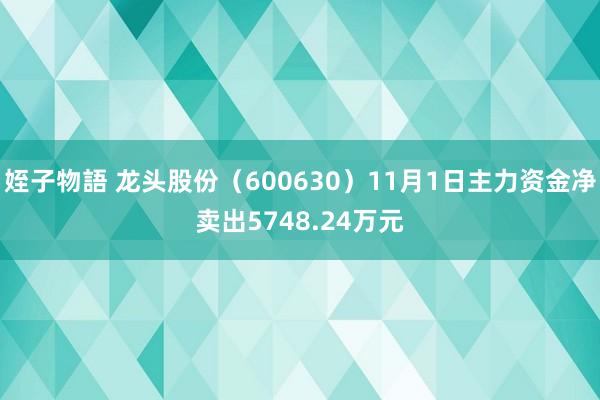 姪子物語 龙头股份（600630）11月1日主力资金净卖出5748.24万元