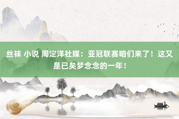 丝袜 小说 周定洋社媒：亚冠联赛咱们来了！这又是已矣梦念念的一年！