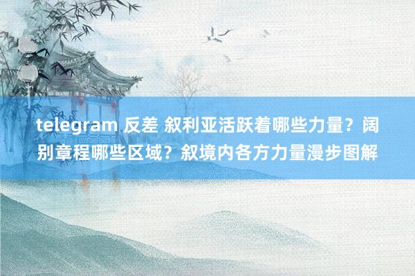 telegram 反差 叙利亚活跃着哪些力量？阔别章程哪些区域？叙境内各方力量漫步图解