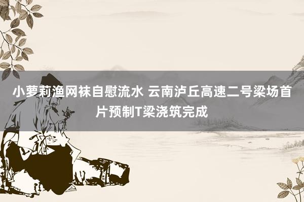 小萝莉渔网袜自慰流水 云南泸丘高速二号梁场首片预制T梁浇筑完成