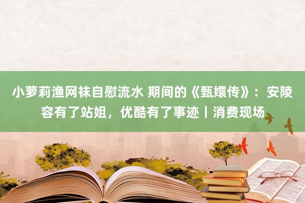 小萝莉渔网袜自慰流水 期间的《甄嬛传》：安陵容有了站姐，优酷有了事迹丨消费现场