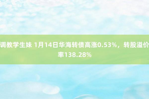 调教学生妹 1月14日华海转债高涨0.53%，转股溢价率138.28%